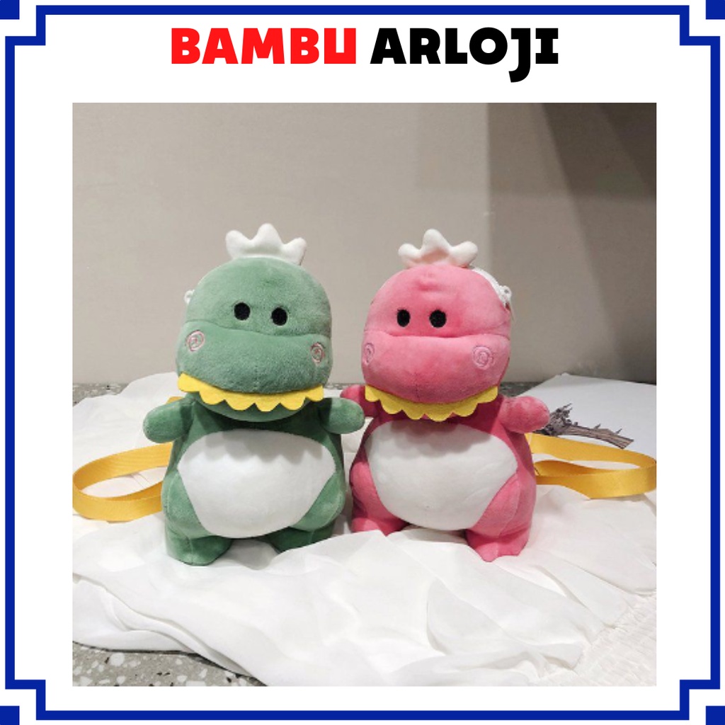 BAJ Tas Dino Tas Selempang Anak Wanita Boneka Dinosaurus Import Boneka SELEMPANG Kartun Bahan Plush Bag Tas Dino Jepang Korea Hadiah Wanita Cewe TF096