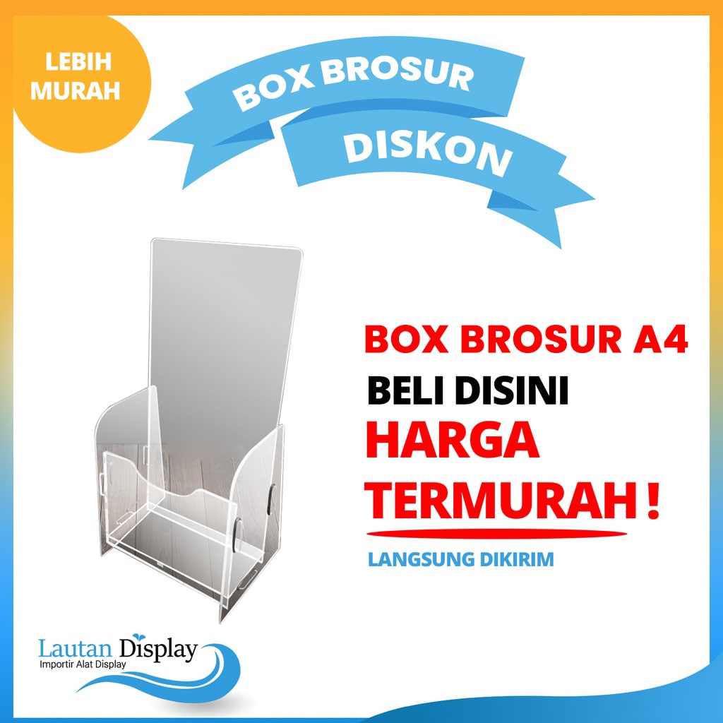 

Bok Brosur Akrilik A4 2mm,Tempat Brosur Acrylic Model Rakit
