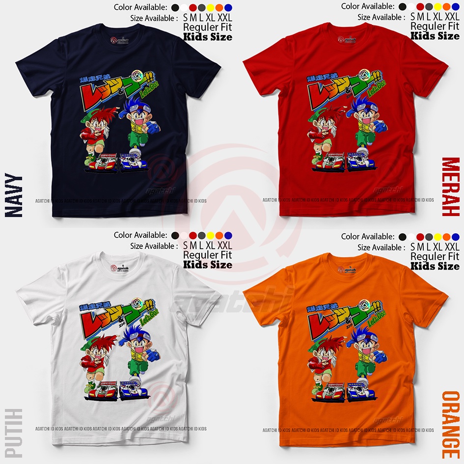 Baju Kaos Atasan Anak Laki-laki Anime Lets And Go Tamiya Magnum Sonis Saber