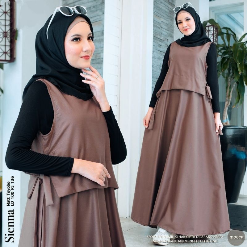 HAPPY MAXI DRESS CRINCLE WANITA (HANYA LUARAN)