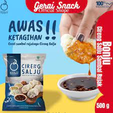 Bundling 2 BONJU - Cireng Salju 500g Sambal Rujak &amp; Cilok Salju isi Daging  370g