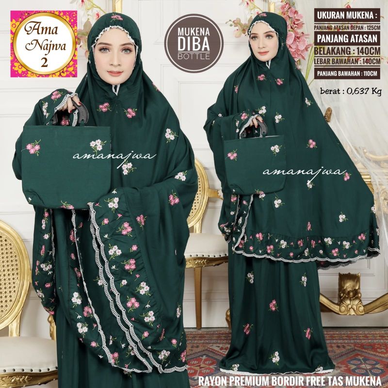 100% ORI Diba Mukena dewasa jumbo by Ama Najwa 2 Matt Rayon