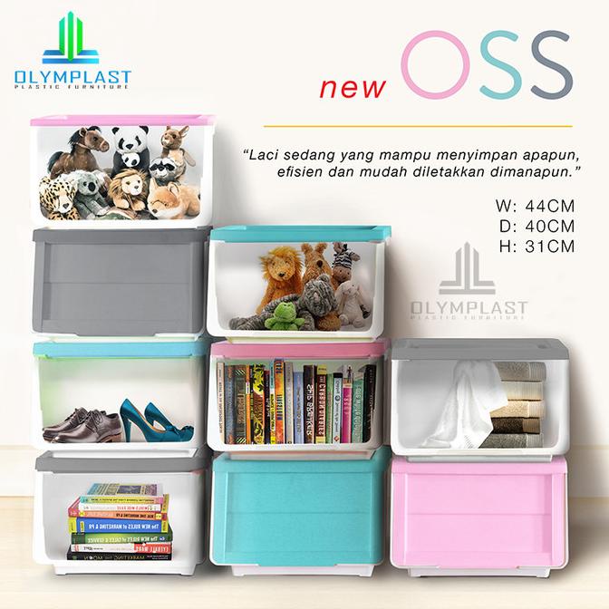 Olymplast OSS Storage Solution Container Box Kotak Plastik BRG BARU