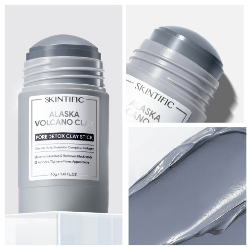 SKINTIFIC Alaska Volcano Pore Detox Clay Stick 40g