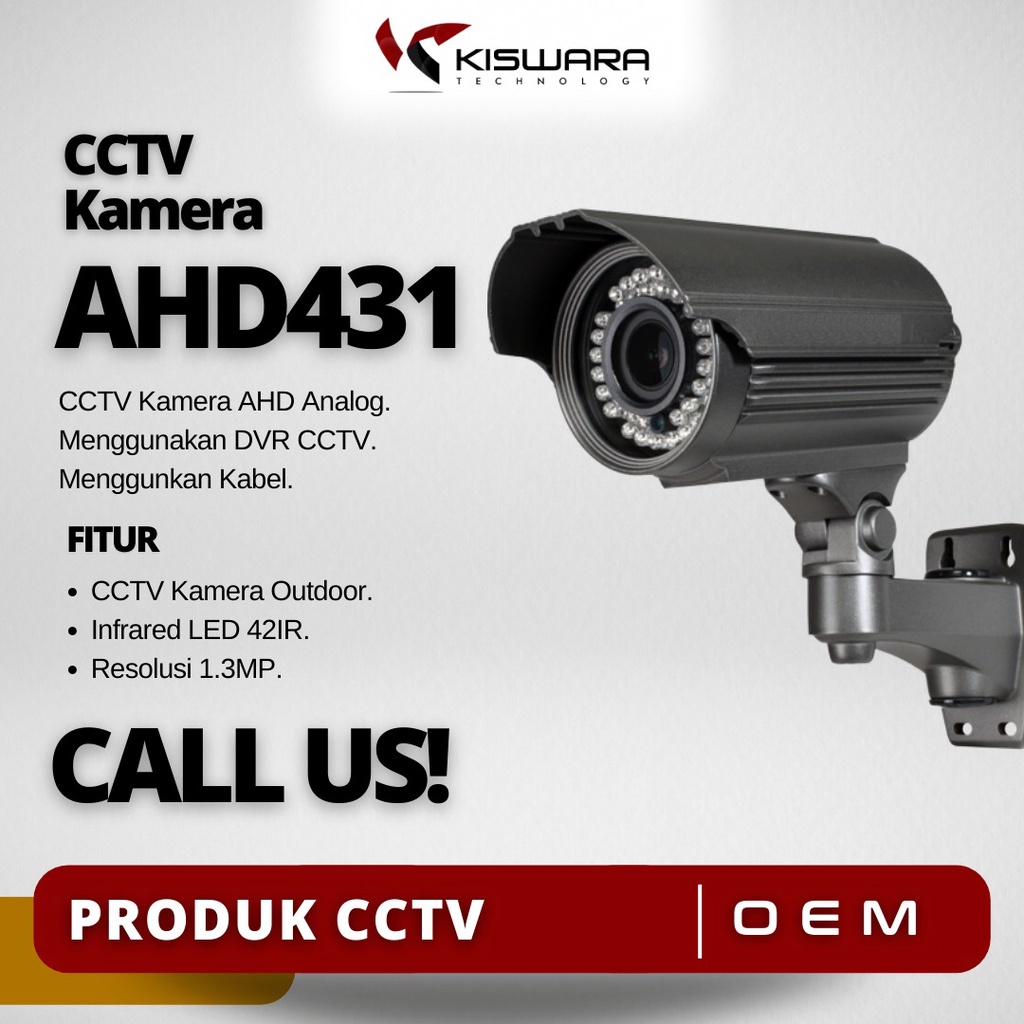 Kamera CCTV Outdoor 1.3MP 42 IR [AHD4313]