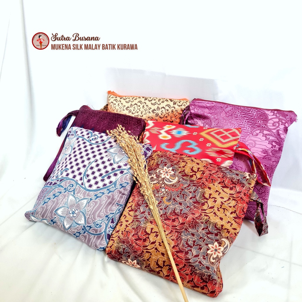 Pusat Bordir Tasikmalaya  - Mukena Batik Dewasa Batik Silk Premium Travellng Motif Zivvana