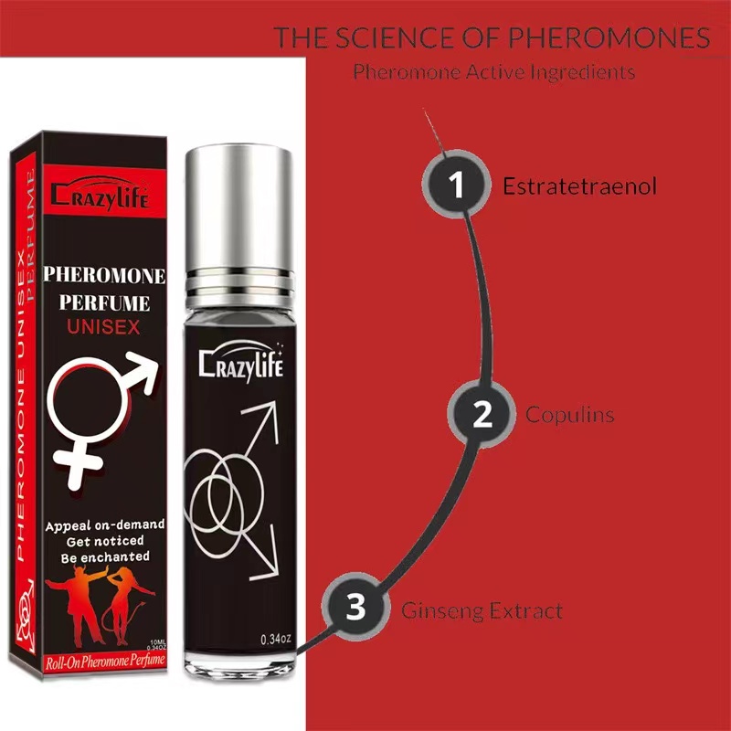 Parfum Minyak Atsiri Pheromone Roll-On Parfum Minyak Atsiri Roller Pheromone Wangi Erotis untuk Pria dan Wanita
