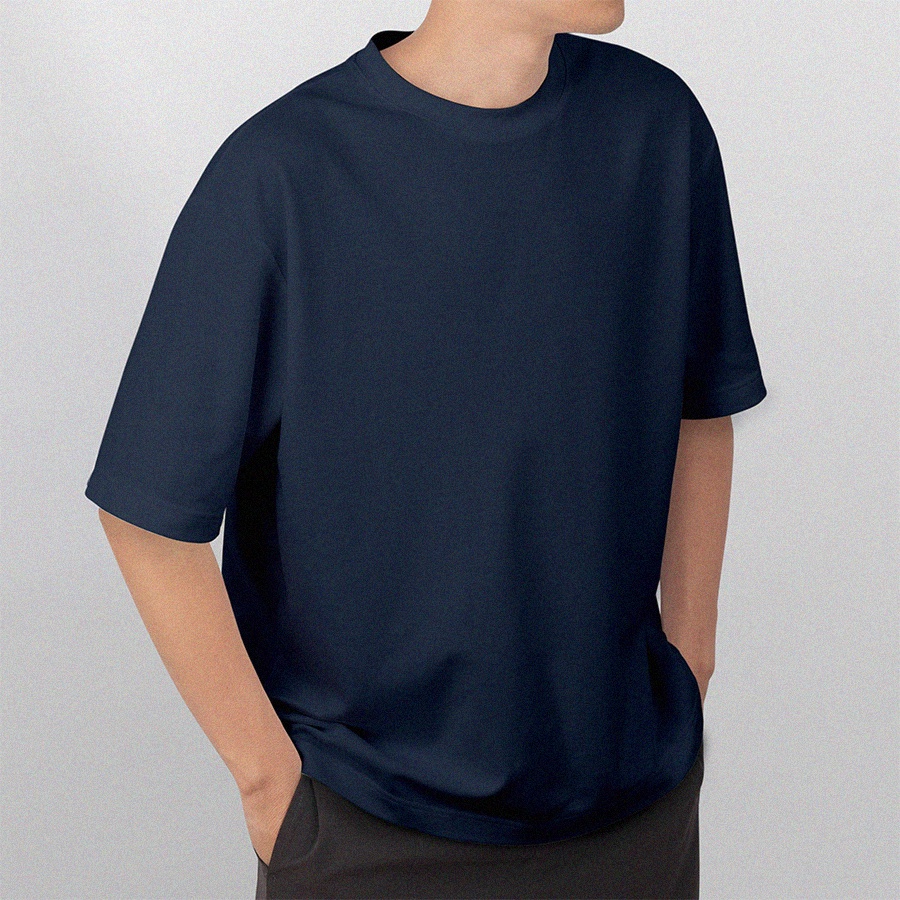 Kaos Polos Premium Navy Oversize - Unisex ESCOLT