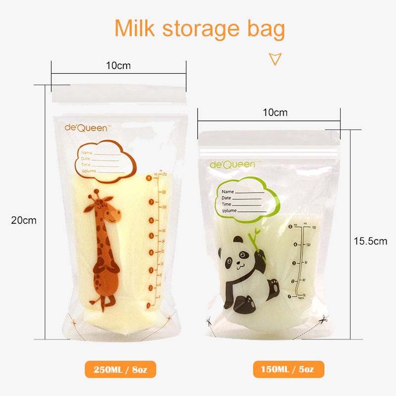 Kantong ASI 150/250ML Plastik asi kantong susu 30pcs Breastmilk Storage Bag 5/8oz Kantung ASI Kantong asi susu bayi BPA FREE CND