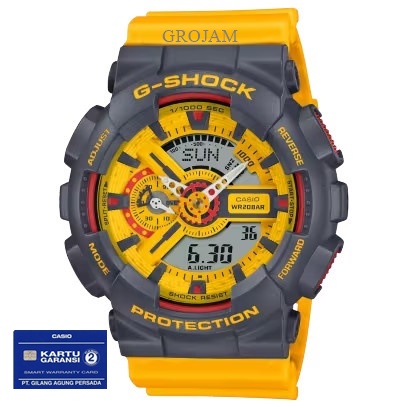 CASIO G-SHOCK GA-110Y-9A GA 110Y 9A ORIGINAL GARANSI RESMI