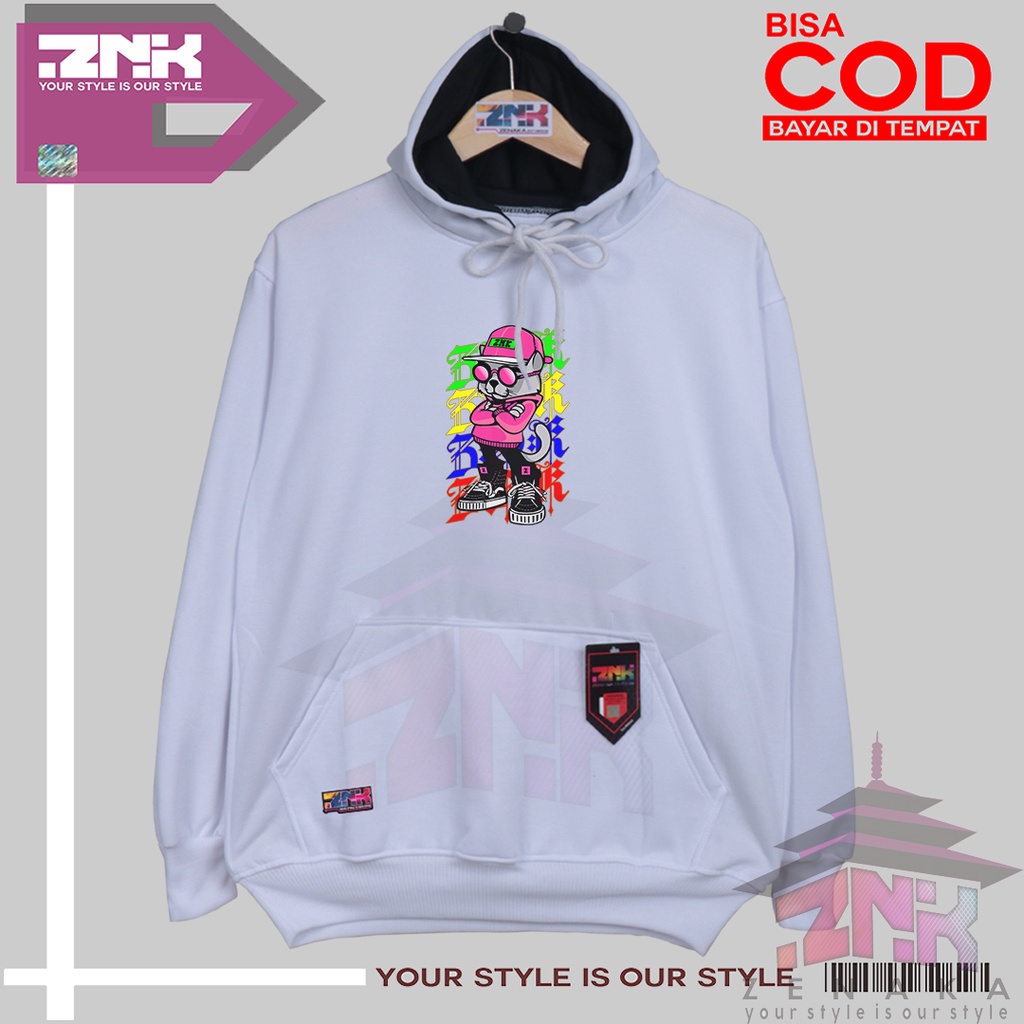 Zenaka Hoodie pria distro aesthetic graffity simple tebal Hoodie pria tebal dan lembut Hoodie wanita oversize tebal warna putih Switer wanita kekinian korean style Switer cowok keren distro kekinian Jacket pria keren 2023 Jaket pria keren distro terabaru