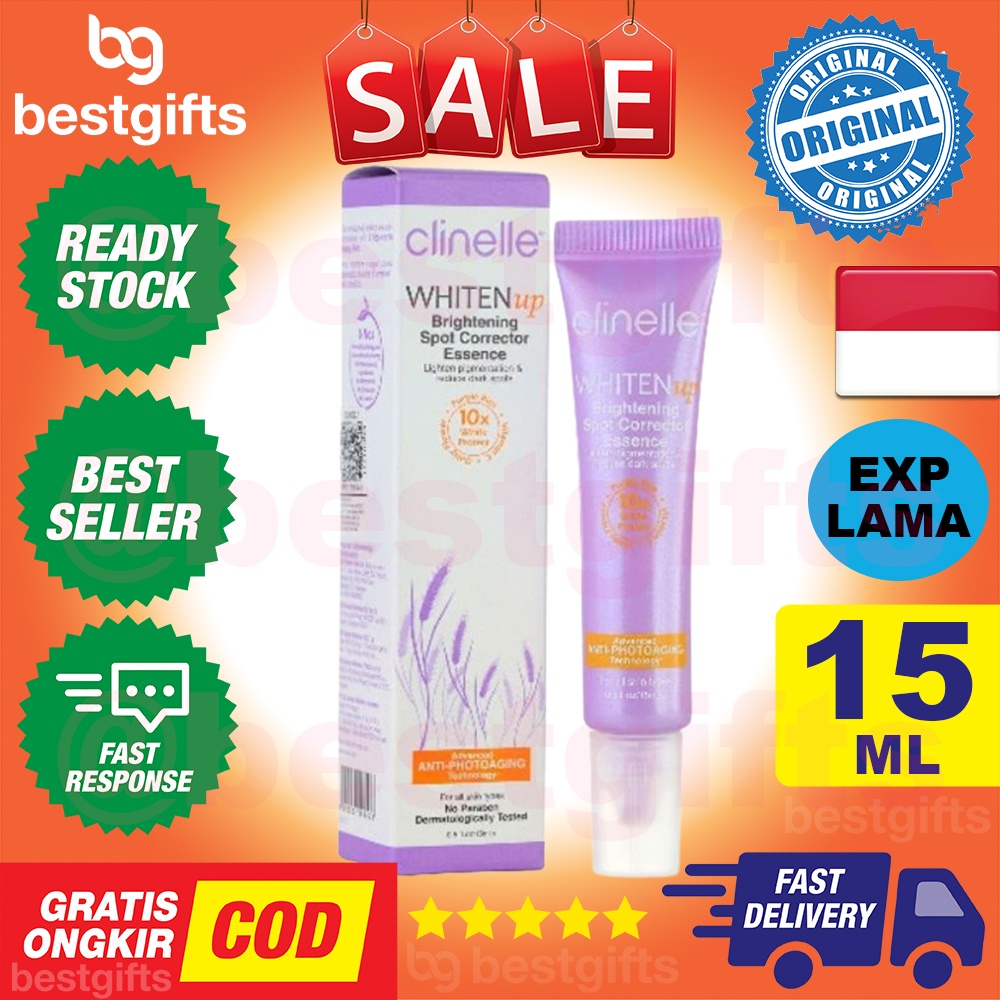 CLINELLE WHITENUP BRIGHTENING SPOT ESSENCE DARK SPOT TREATMENT NODA FLEX HITAM WAJAH 15 ML