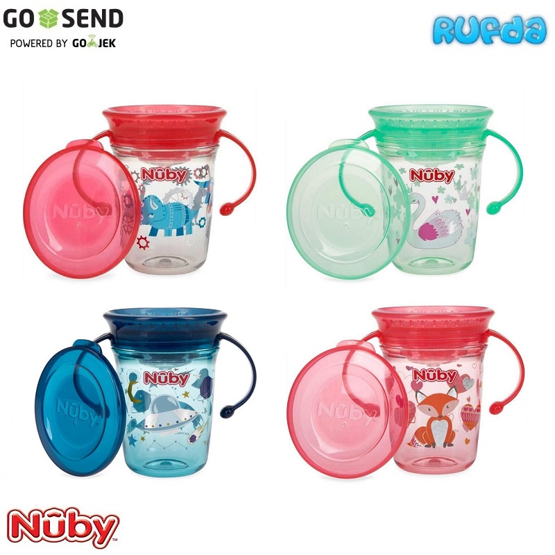 Nuby Wonder Cup Tritan 8oz Cangkir Minum Anak Bayi 360 Derajat