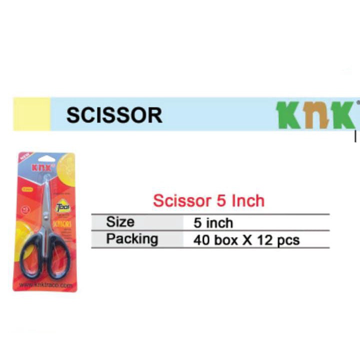 

Gunting Scissor KNK 5 inch / Gunting kecil murah