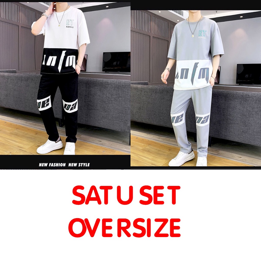 Asgard777 - Setelan Oversize RTKUH / baju panjang pria / baju cowok / celana jogger / celana panjang / celana cowok / setelan