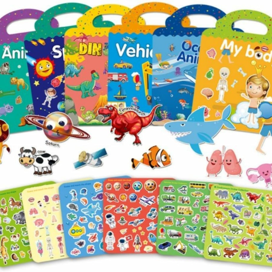 BUKU STIKER ANAK / REUSEABLE STICKER / STICKER ACTIVITY BOOK
