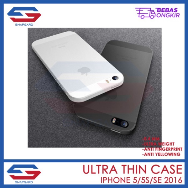Unik SNAPGARD Ultrathin 0.3mm Case iPhone 5 5s iPhone SE 2016 - BLACK Limited