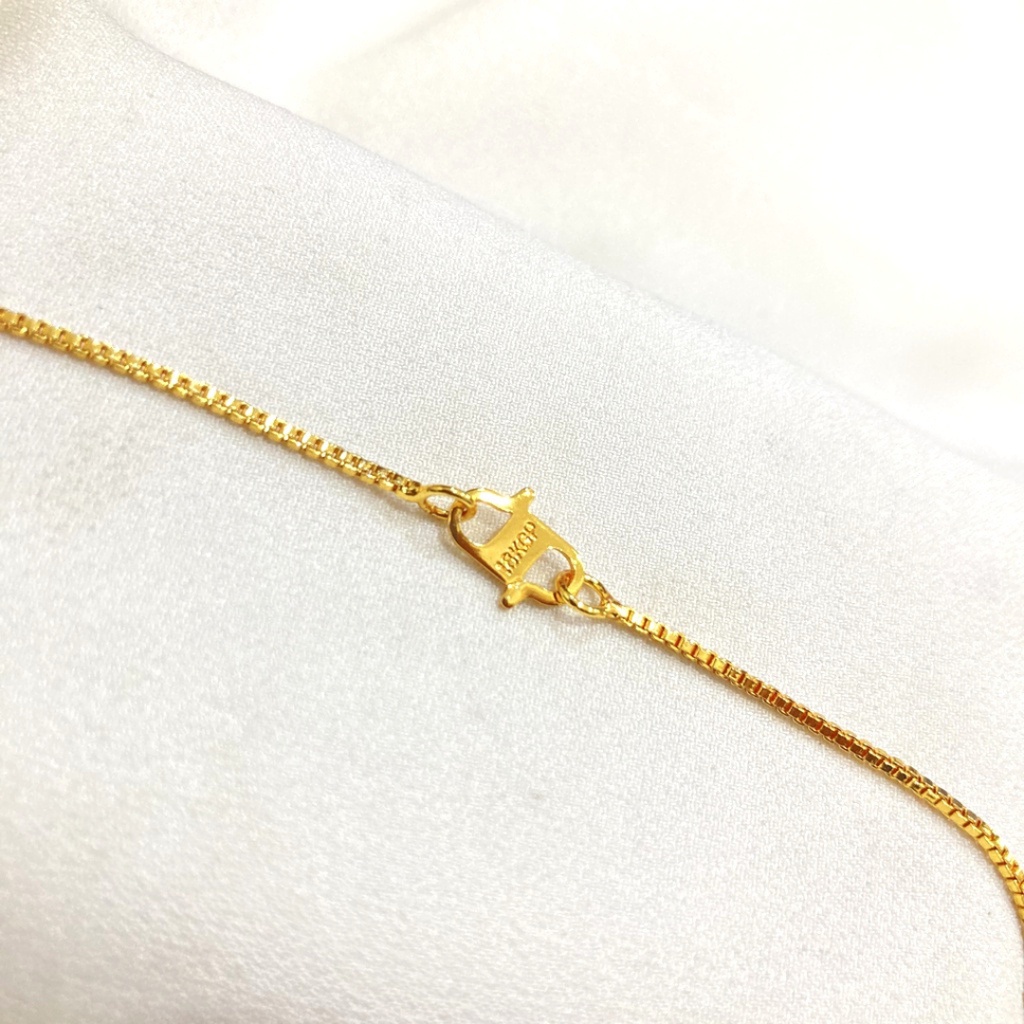 CSL Kalung Liontin Lapis Emas Permata Tetes Zircon Macam Model Rantai Aksesoris Perhiasan Titanium