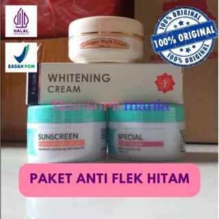 Image of PROMO Viva Paket Anti Flek Hitam Paket Viva 2 / 3 / 4 / 5 (Special Day Cream + Sunscreen Foundation + Whitening Cream + Collagen Night Cream + Anti Wrinkle Cream)