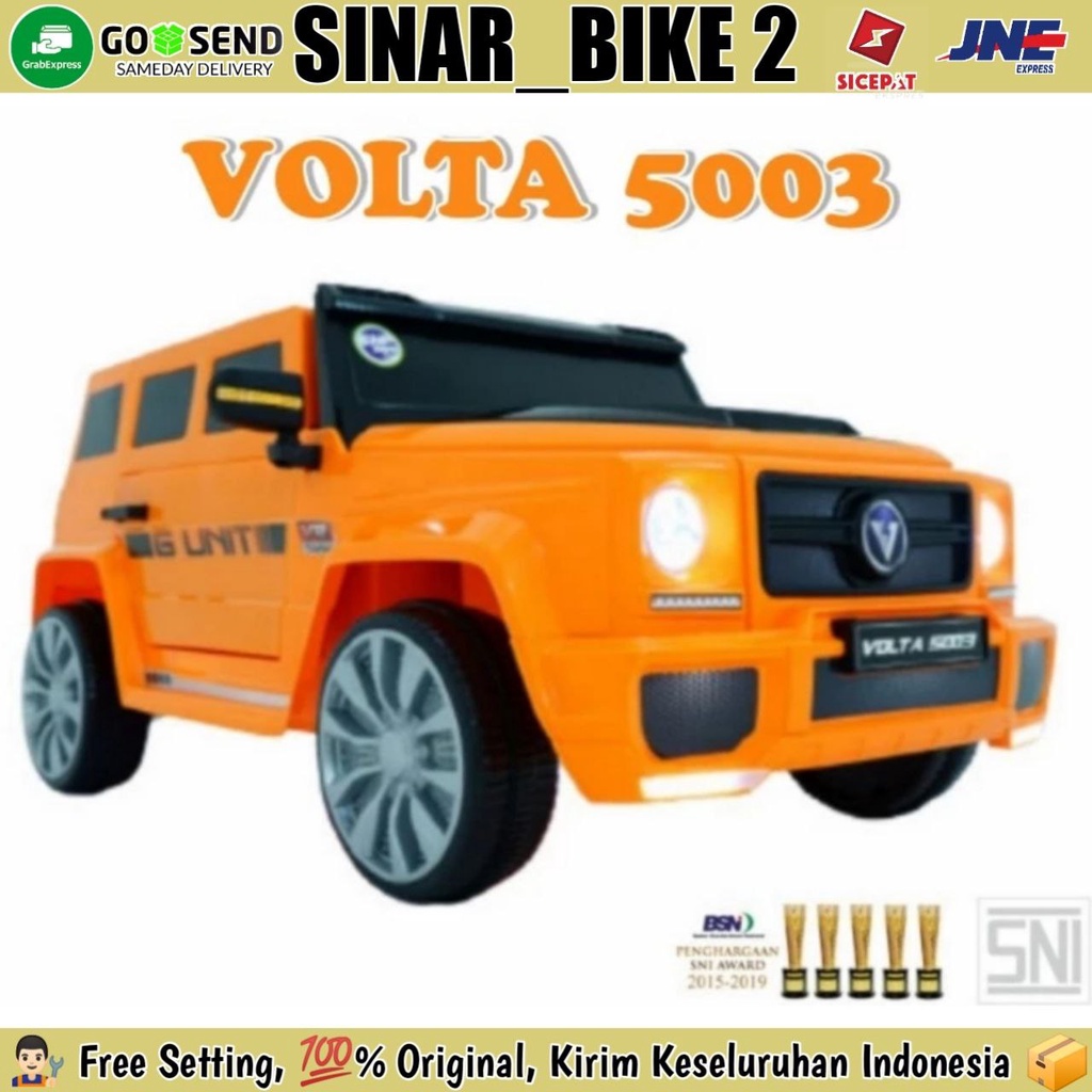 Mainan Anak Mobilan Aki Jeep - Volta 5003 G-unit