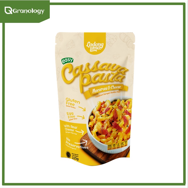 Cassava Pasta Mac n Cheese Ladang Lima / Pasta Singkong 115 gram