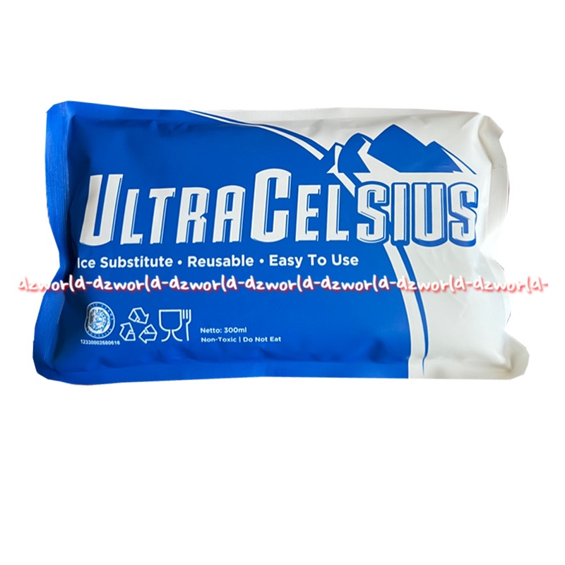 Ultracelcius Ice Substitute Reusesable Gel Blue Ice Pendingin Cocok Es Batu Untuk Menjaga Kesegaran Makanan Saat Travelling Ultra Celcius Blueice