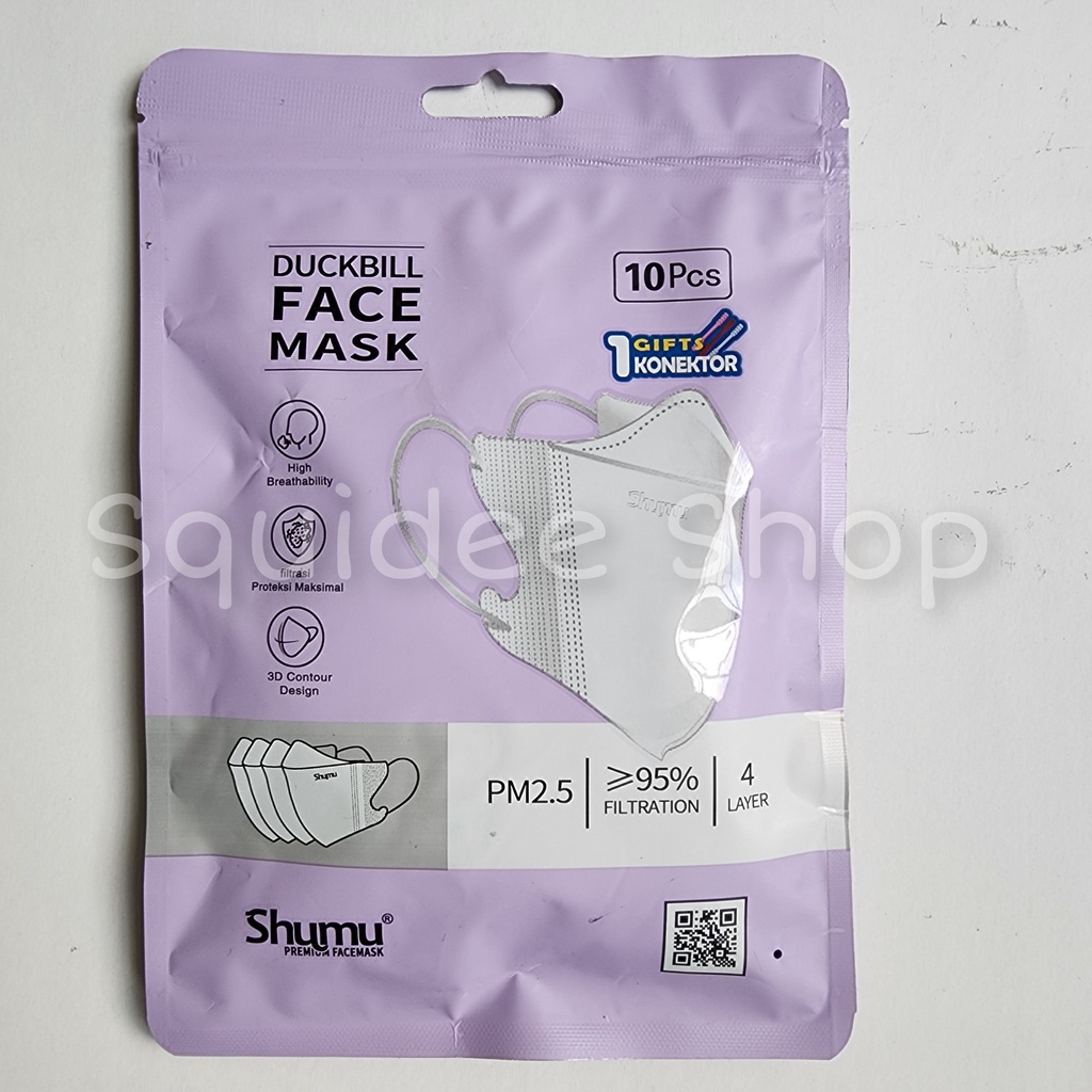 Masker Duckbill Shumu 4Ply isi 10pcs