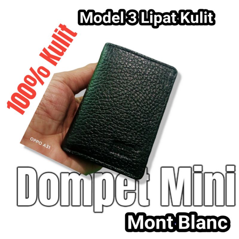 Dompet Kulit Asli Dompet Mini Unisex Bisa Pria dan Wanita Model Lipatan 3