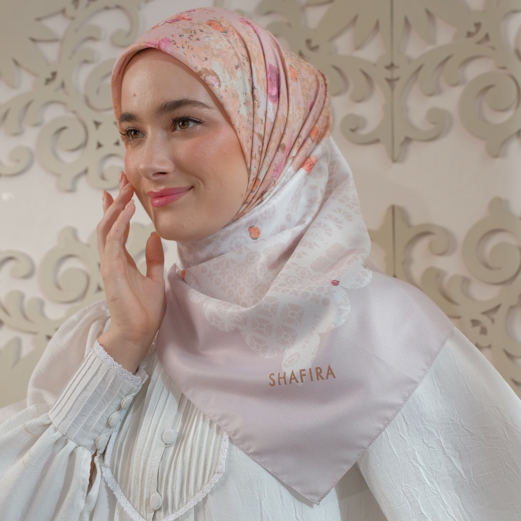 Shafira Rachel Printed scarf - Kerudung Hijab Segi Empat