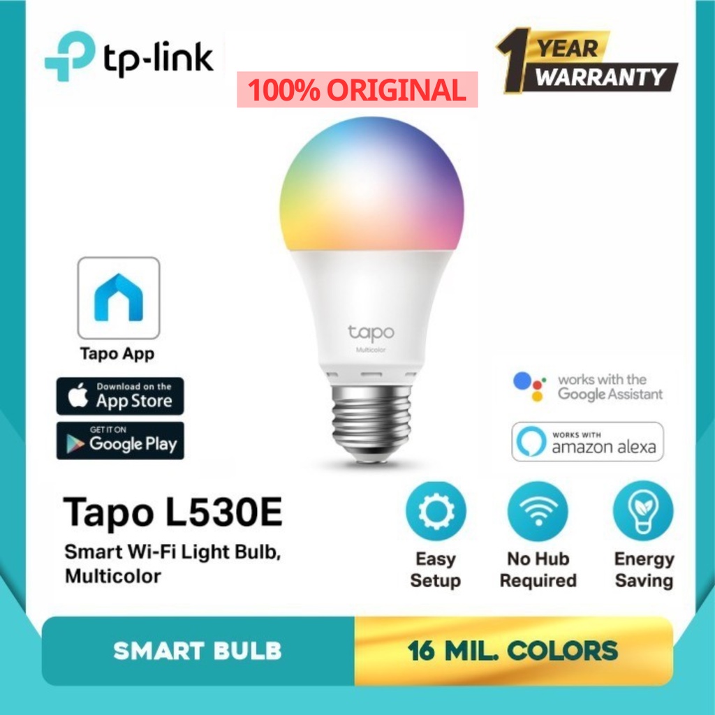 Tp-Link Tapo L530E New Smart Wi-Fi Light Bulb, Multicolor