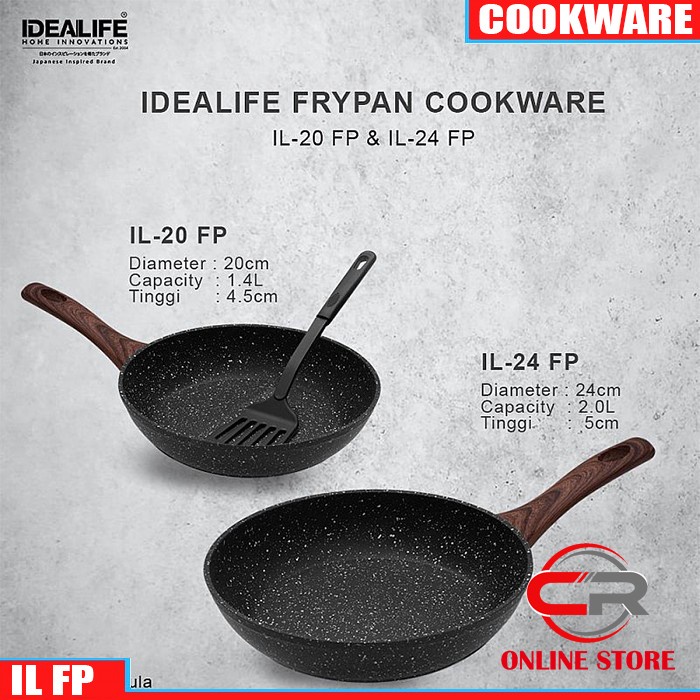 IDEALIFE - Frypan Cookware - Panci Penggorengan