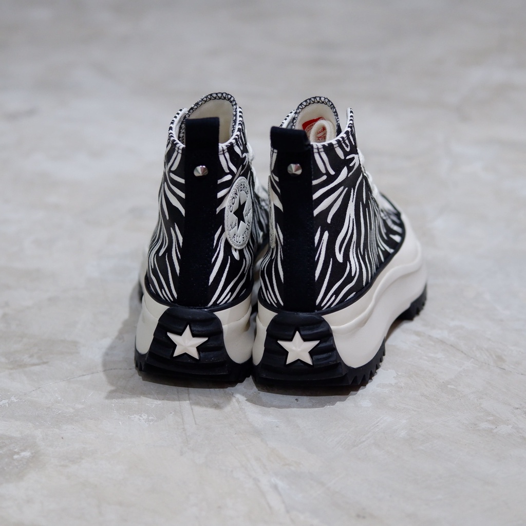 CONVERSE RUN STAR HIKE HI ZEBRA BLACK WHITE