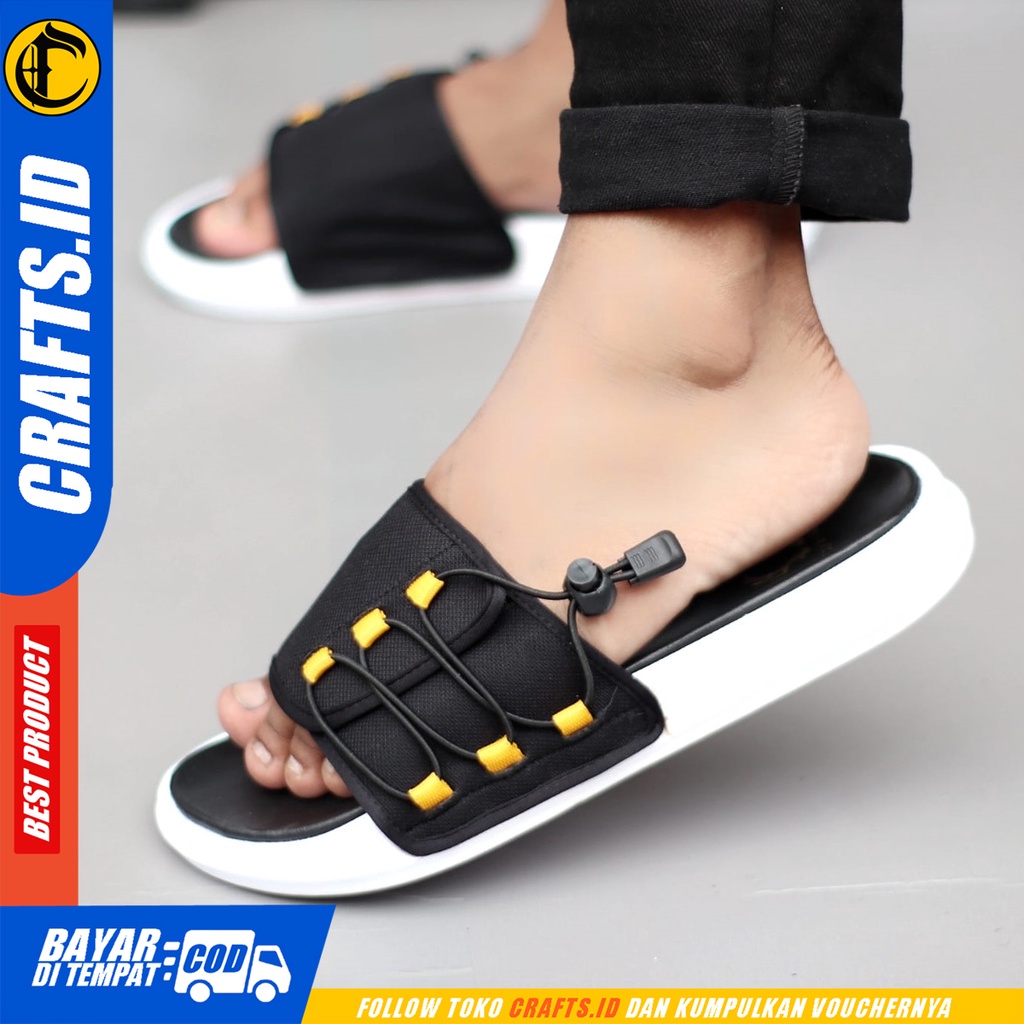 Sandal Slide Pria Sendal Casual Slop Ringan Travelling Crafts Lillard