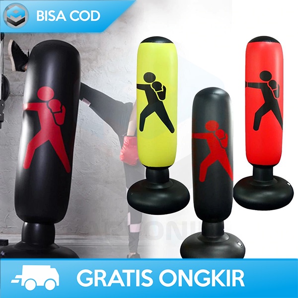 SAMSAK TINJU BOXING STANDING 1.6 METER VERTICAL PUNCHING MATERIAL PVC