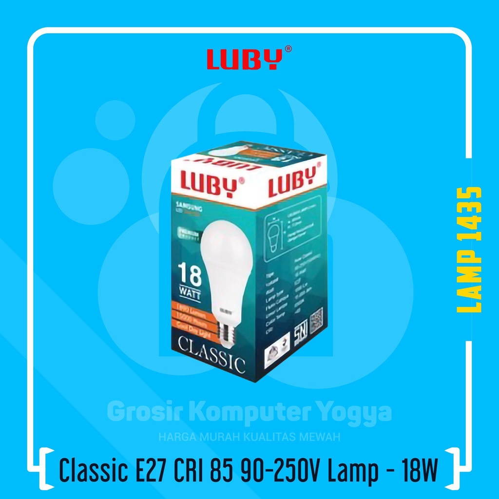 Luby Classic 18W E27 CRI 85 90-250 V LED Lamp Lampu