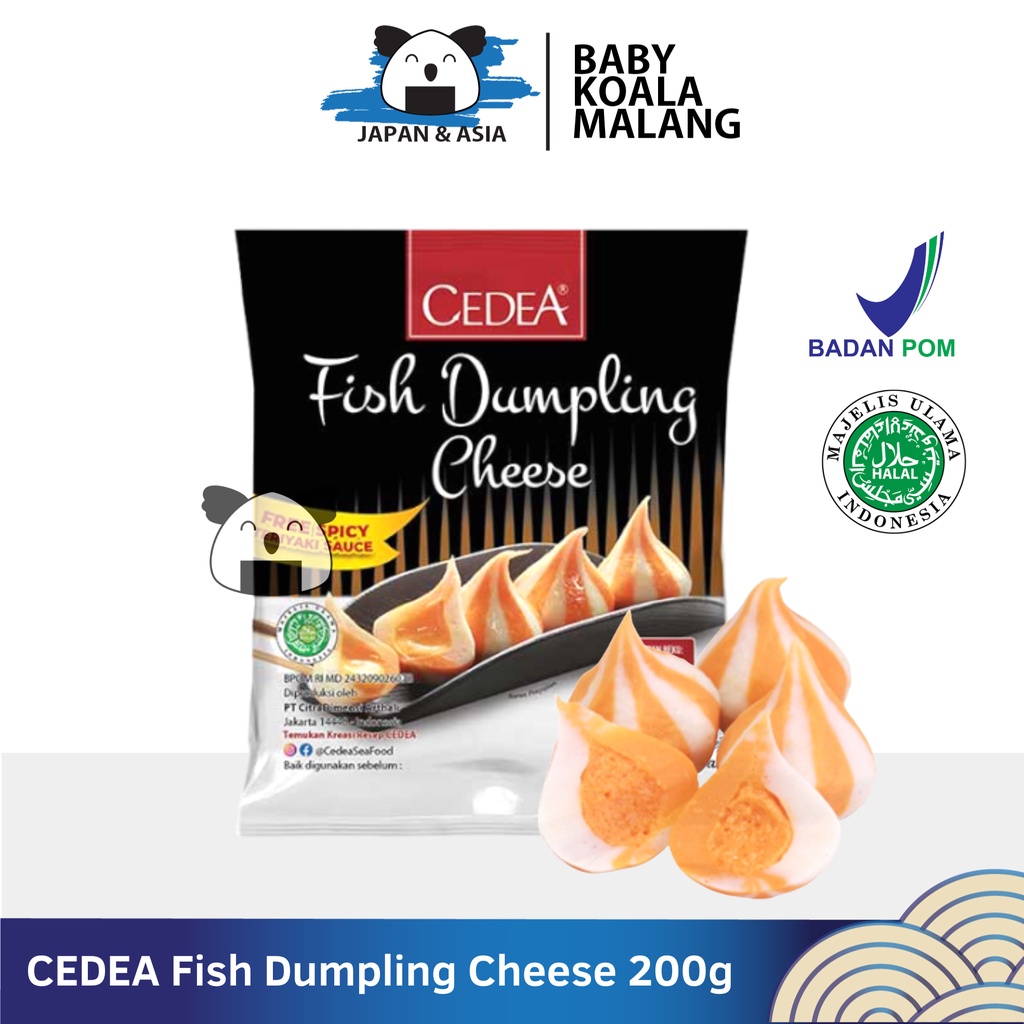 

CEDEA Fish Dumpling Cheese Keju 200 g Halal | Shabu shabu Tomyam