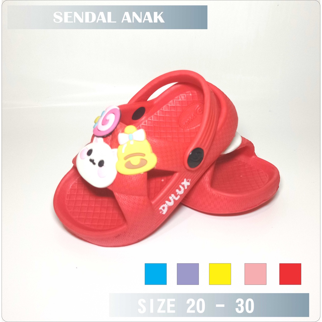 ATRIAN - SENDAL TALI BELAKANG ANAK TERBARU BERMOTIF / SENDAL ANAK UK 20 - 30