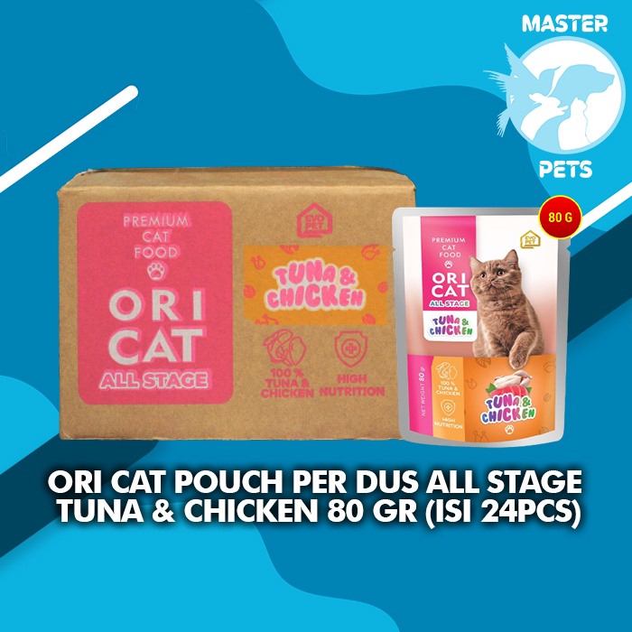 Makanan Basah Kucing Ori Cat Pouch All Stage WetFood Grosir Dus 24Pcs