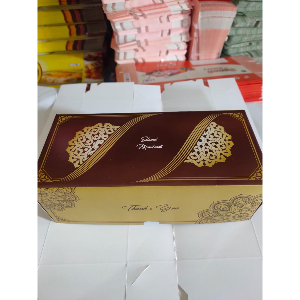 [Min.25pcs] READY dus/dos/kardus roti bakar/gembong/bolu gulung/bombolini ukuran 22x10x7.5