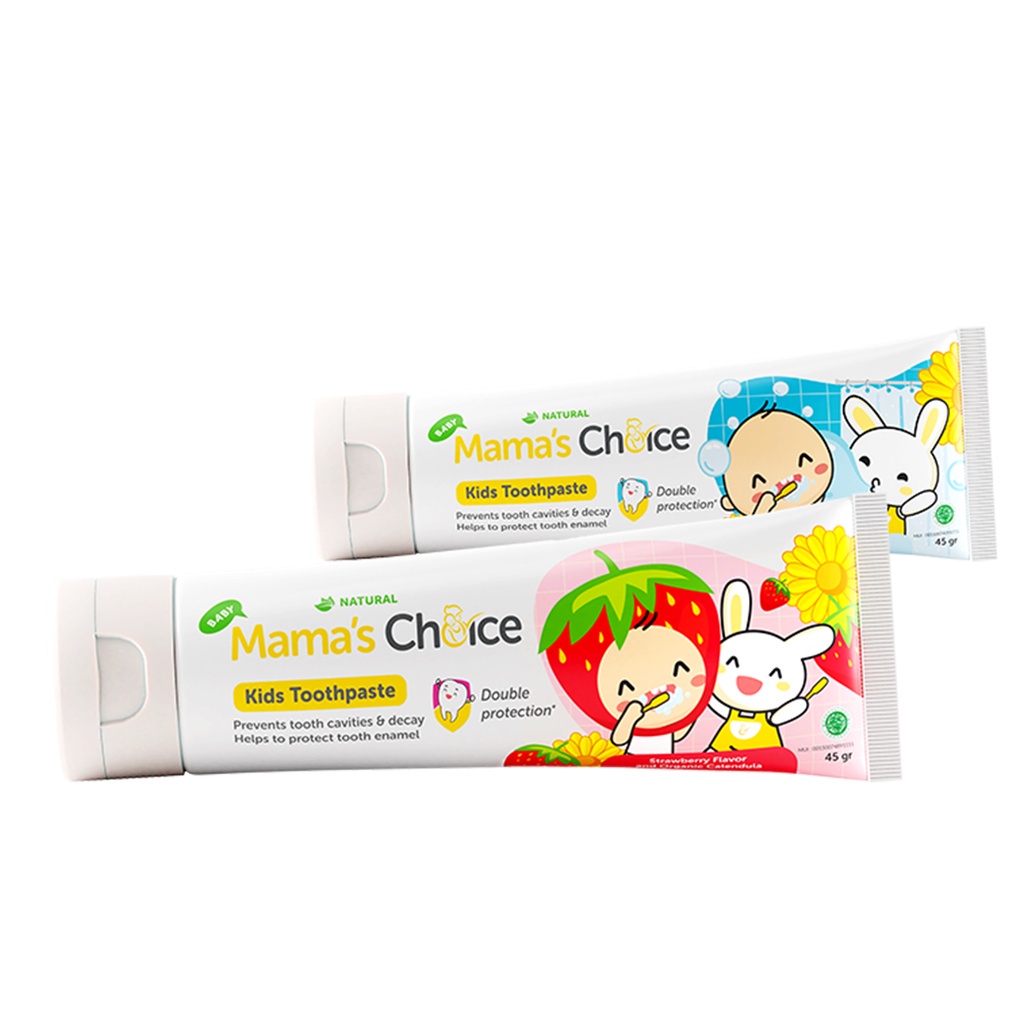 Mama's Choice Pasta Gigi Bayi dan Anak - Baby &amp; Kids Toothpaste - 45g (Tersedia varian rasa)