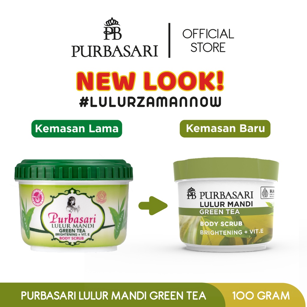 PURBASARI LULUR MANDI 100GR/ LULUR PEMUTIH DAN PELEMBAB KULIT PURBASARI BENGKOANG BRIGHTENING VIT E GREEN TEA ALOEVERA ZAITUN SUSU PUTIH MUTIARA HABBATUSSAUDA COFFEE MILK SAKURA GLOW LULUR PURBASARI