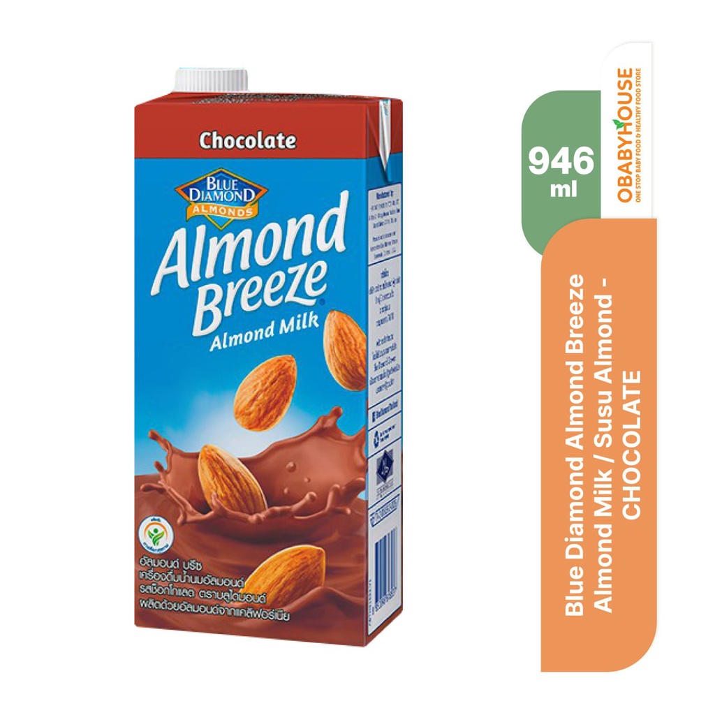 Blue Diamond Almond Breeze Almond Milk / Susu Almond 946ml - CHOCOLATE