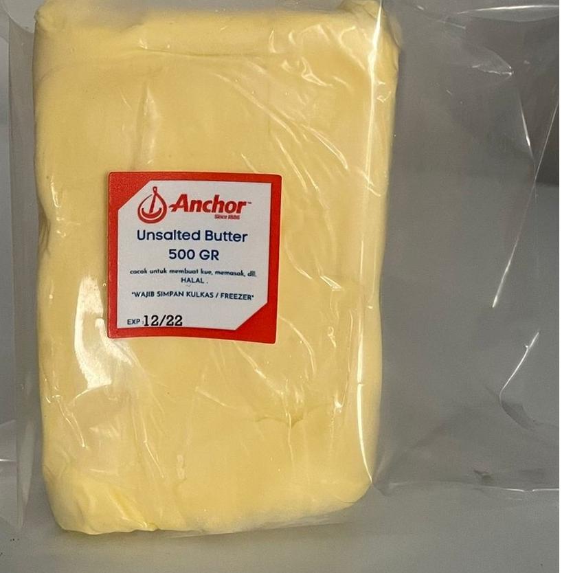 ➤ 500 GR Unsalted Butter Anchor 500 gram / Butter Anchor ●