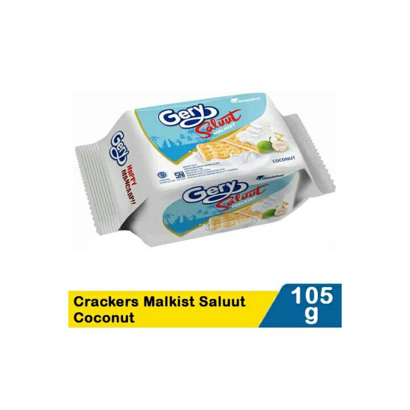 Gery Crackers Malkist Saluut Coconut 110G