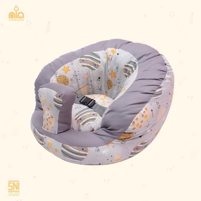 NIA BABY SOFA KAKI BULAT - SOFA BAYI BELAJAR DUDUK NIA EARTH SERIES