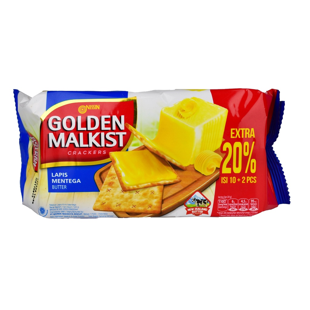 

BISKUIT KRAKER NISSIN GOLDEN MALKIST CHOCOLATE BUTTER 120 GR