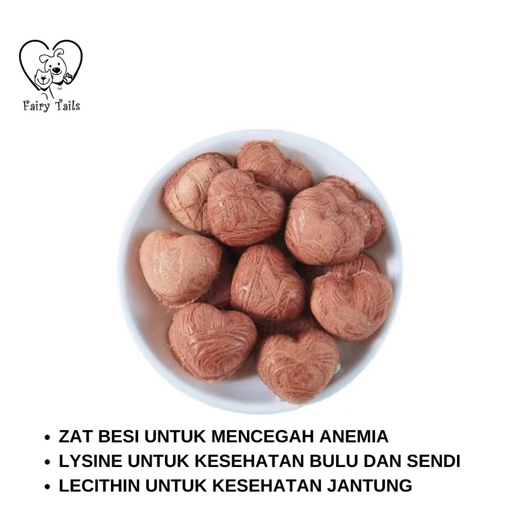 [PREMIUM] Snack Freeze Dried Blood and Meat Darah dan Daging Beku Untuk Anjing dan Kucing Nutrisi Zat Besi Dengan Lysine dan Lecithin