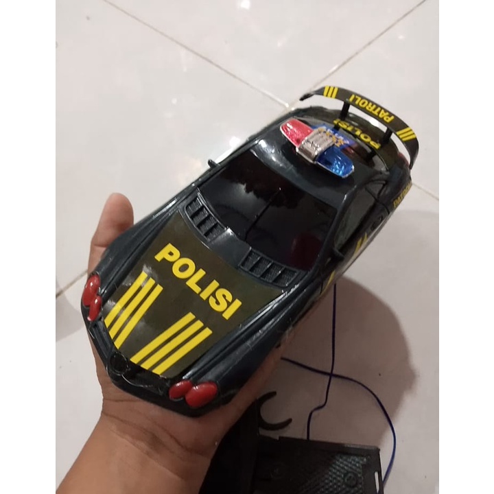 Mainan Anak Mobil Remote Polisi Kabel Murah 88 21027 /Mainan Anak Police Super Car Remot  Kabel