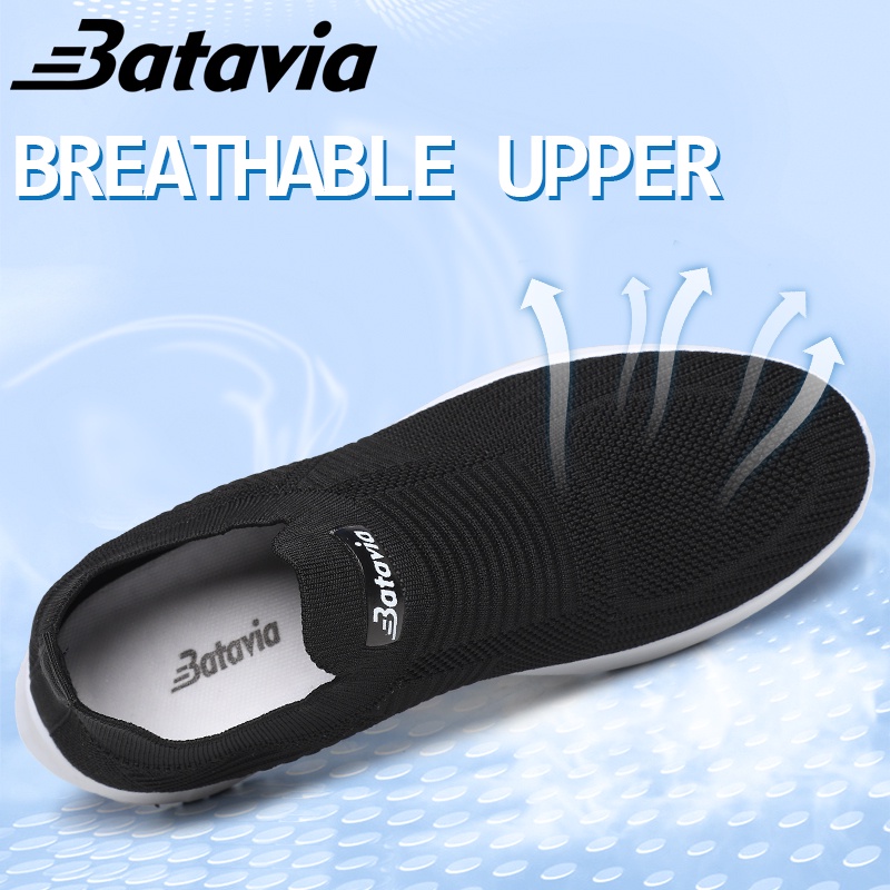 Batavia Sepatu Sneakers Impor Slip On Casual Nyaman Running Shoes B24