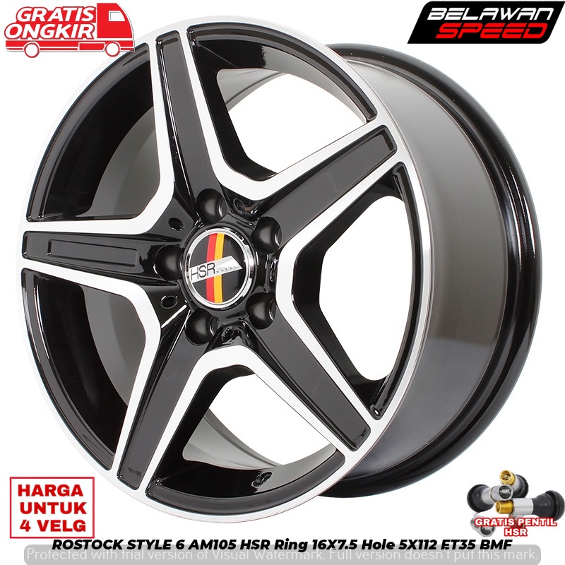 VELG MOBIL MODIFIKASI PELEK MOBIL RACING RING 16 PCD 5X112 UNTUK MERCY INNOVA CAMRY ERTIGA BRV GRAND